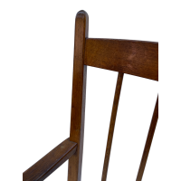 Fotel z oparciem z balasek. Dania, lata 60. Skandynawski modernizm 